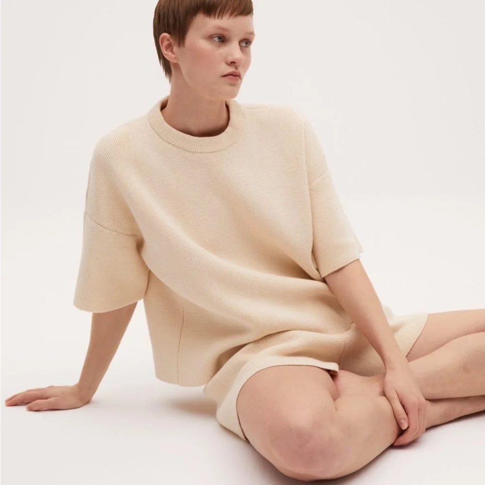 Babaa no35 Natural Jumper & Shorts Set